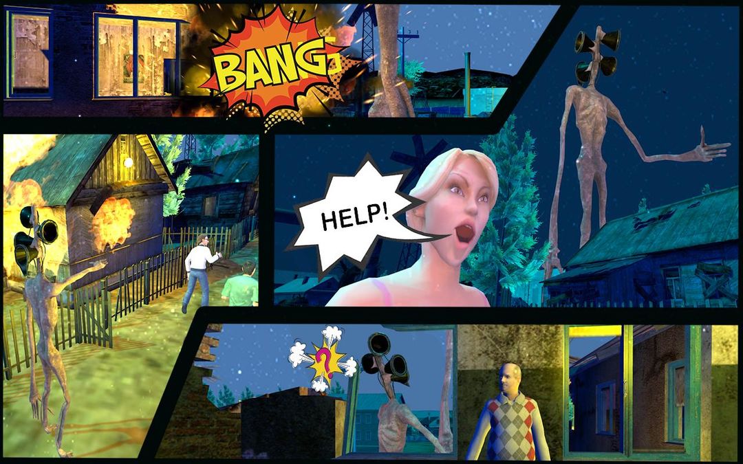 Scary Pipe Head Siren Head 2 screenshot game