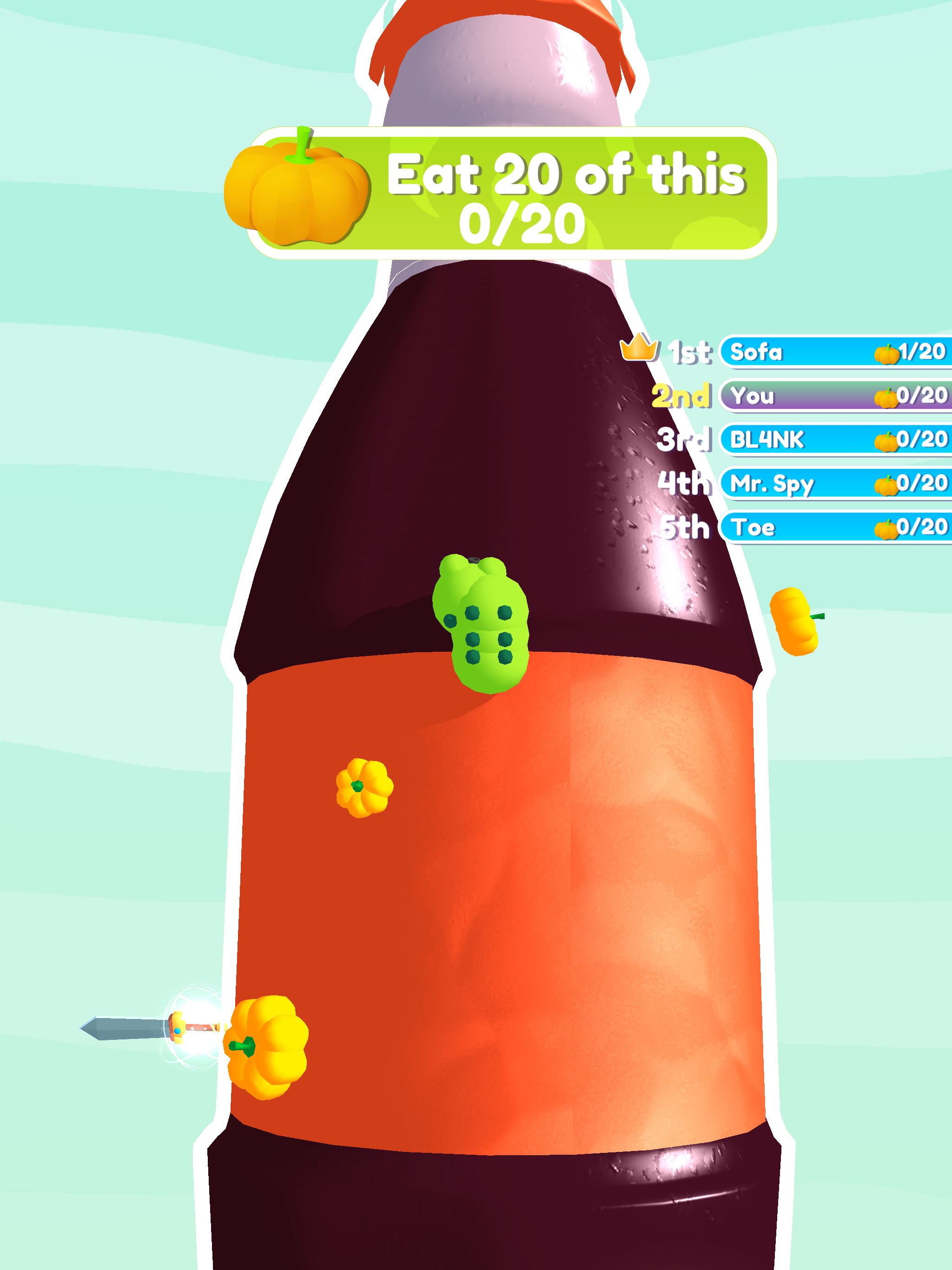 Apple Worm Game Screenshot