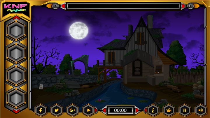Captura de Tela do Jogo Rescue Treasure Haunted House