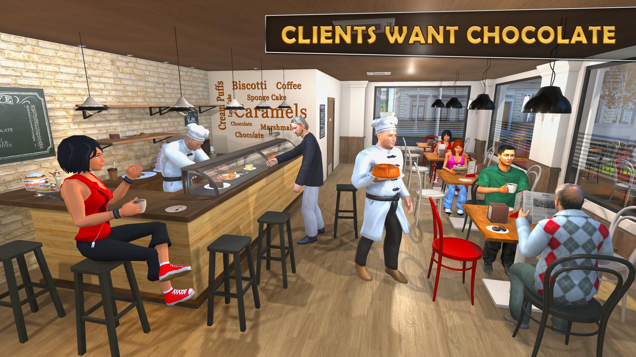 Chocolate Factory Construction Game 게임 스크린샷