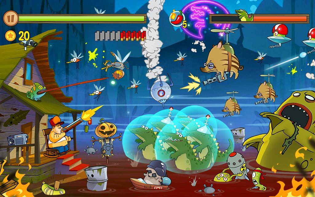 Swamp Attack Game Screenshot