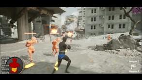 Screenshot of the video of poo poo war