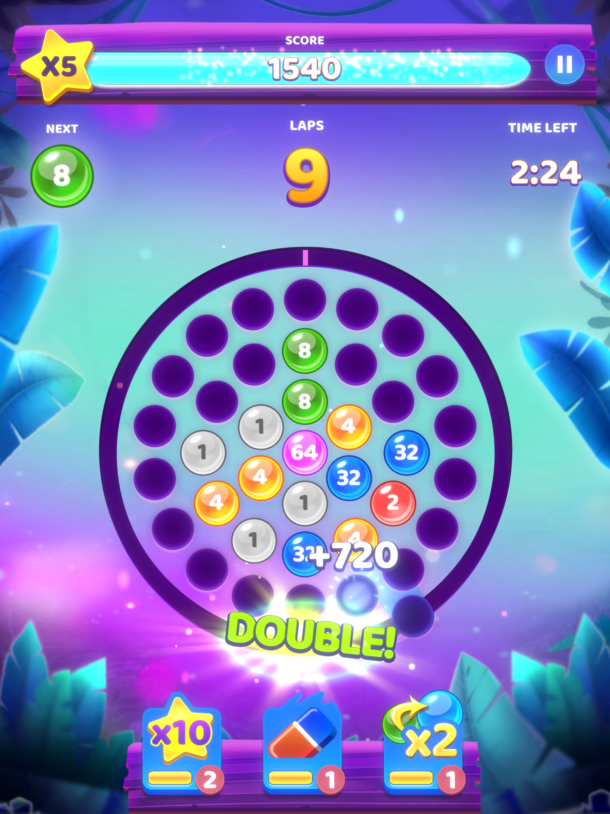 Скриншот игры Laps Fuse: Puzzle with Numbers