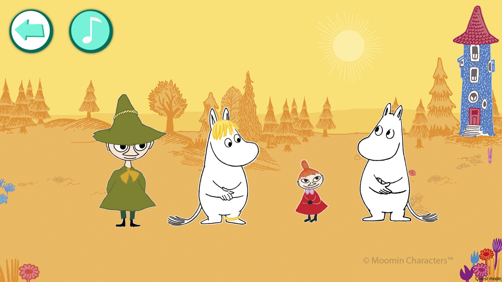 Moomin Language School English screenshot game