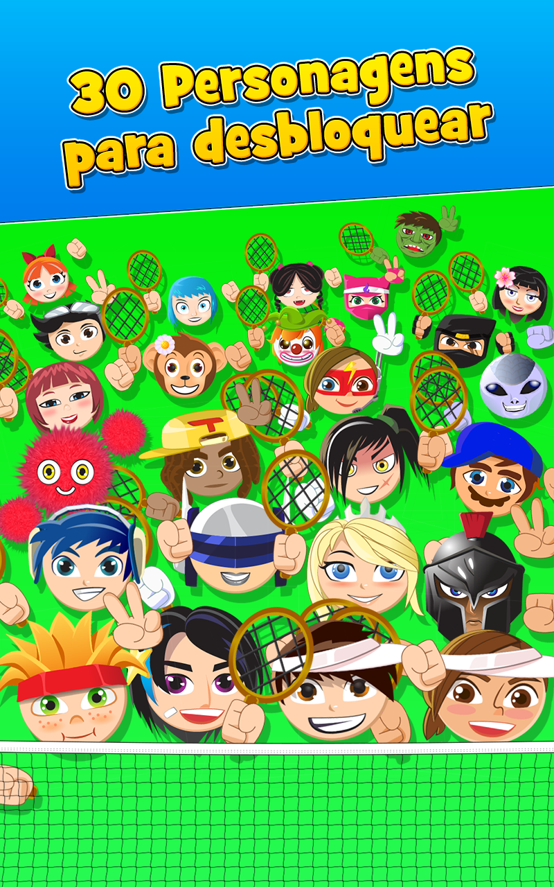 Captura de Tela do Jogo Bang Bang Tennis Game