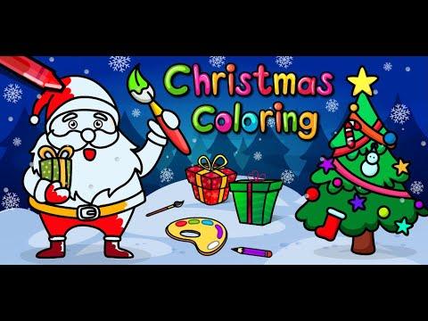 Christmas Coloring Book & Games for kids & family 비디오 스크린샷