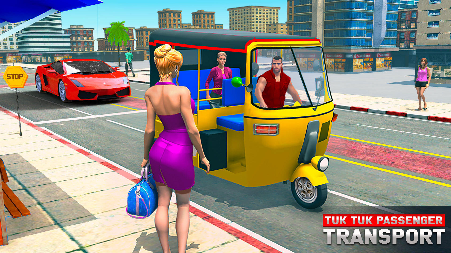 Tuk Tuk Rikshaw Auto Game ภาพหน้าจอเกม