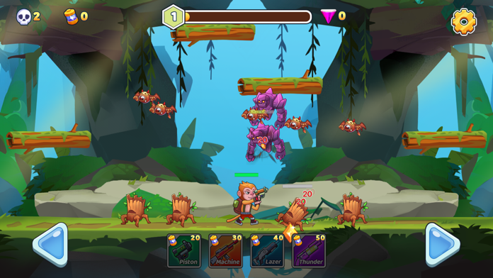 Monkey Survivor Game Game Screenshot