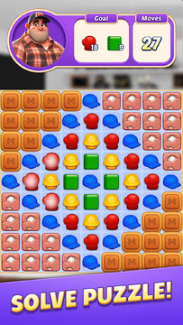 Dream Mancave - Match 3 Games Game Screenshot