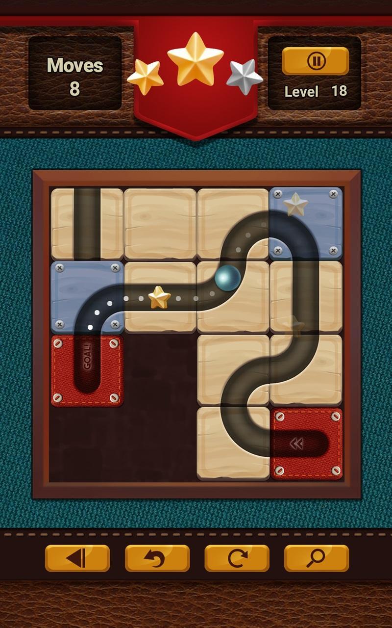 Ball Puzzle: Classic Slide Puzzle Wood Free Games 게임 스크린샷