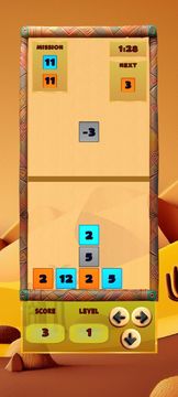 Ishango: math block puzzle Game Screenshot