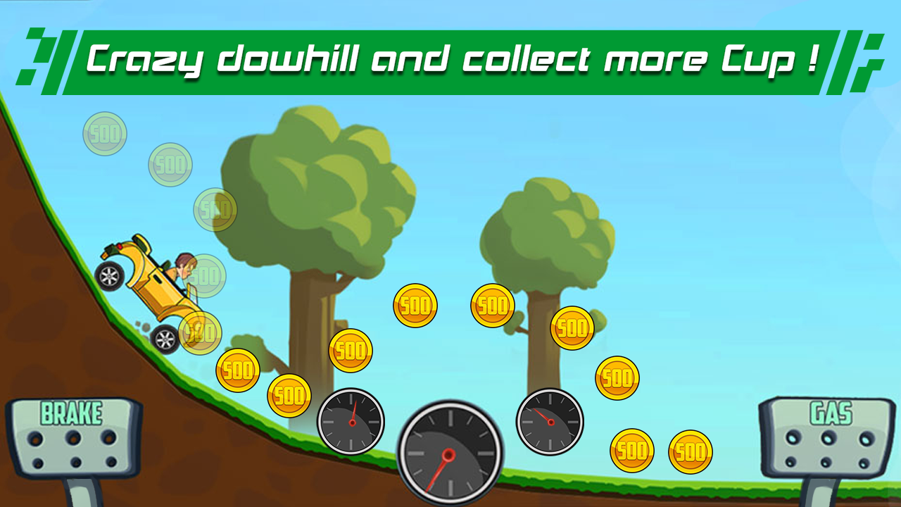 Screenshot of Mountain racing crazy - Downhill racing