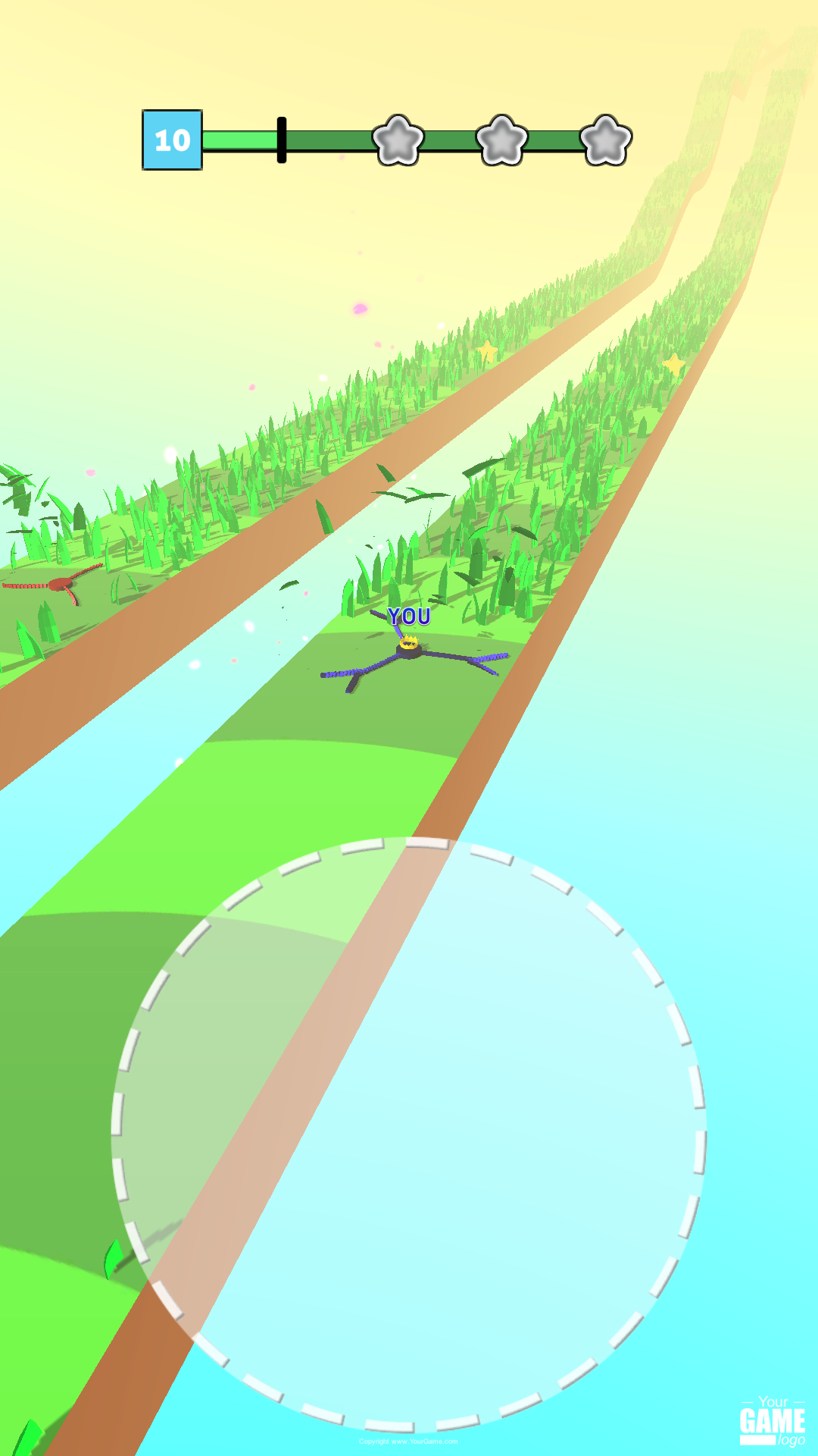 Draw Grass Cutter Game Screenshot