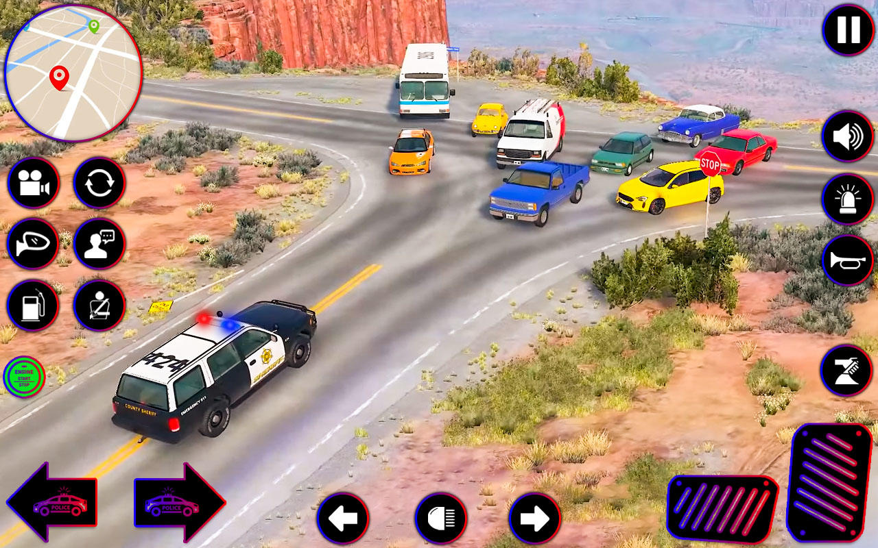 American Police Car Game 2024 Game Screenshot