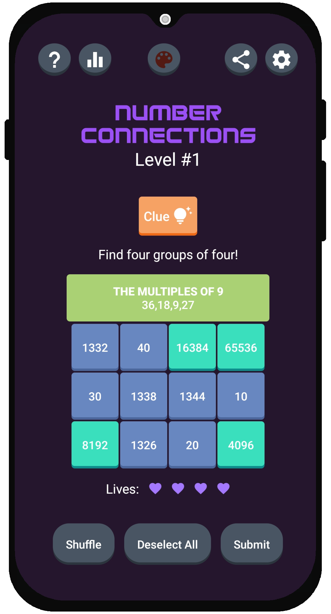 Number Connections Game Screenshot