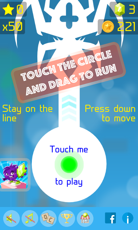 Follow the Line 2D Deluxe Game Screenshot