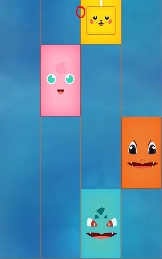 Piano tap Pikachu: ocean tiles ภาพหน้าจอเกม