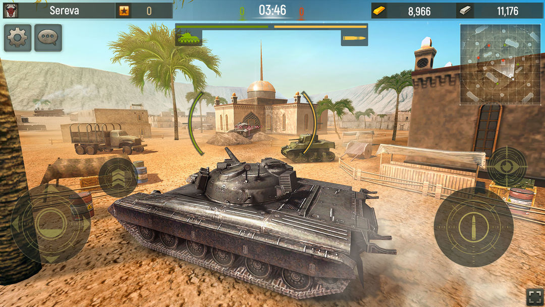 그랜드 탱크: 온라인 탱크 경기장 게임 스크린 샷