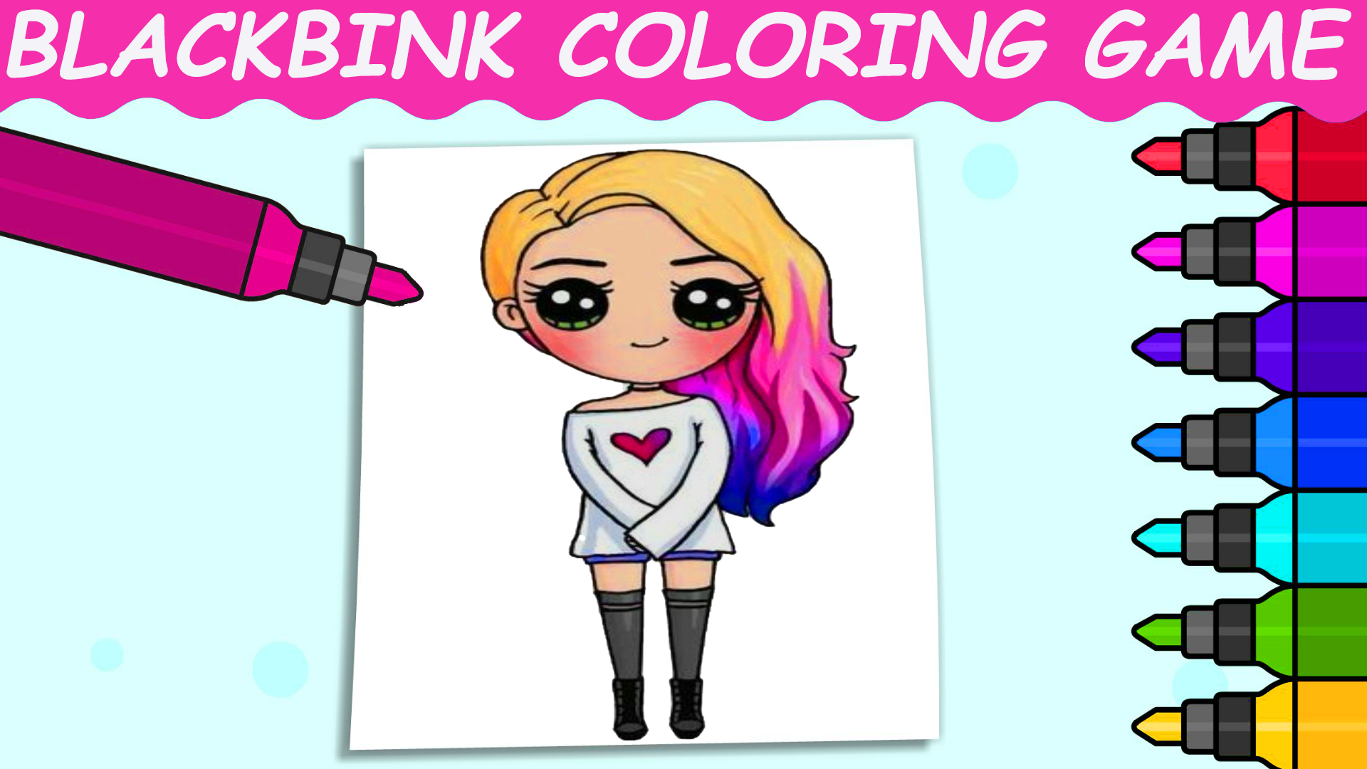 BlackPink Coloring Game Game Screenshot