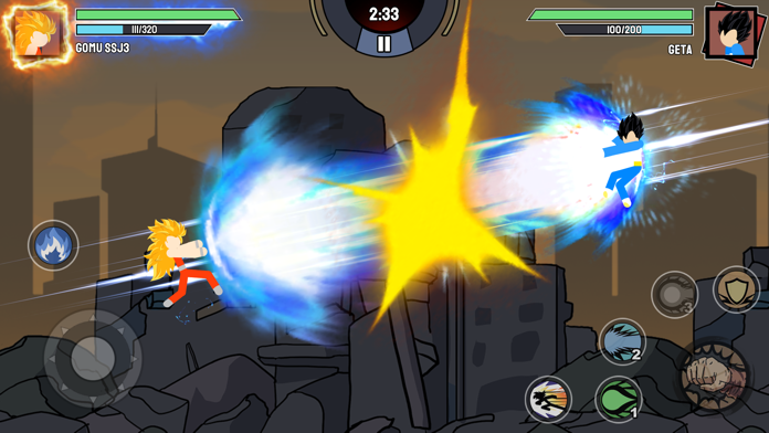 Stickman Warriors - Super Dragon Shadow Fight: Play for free