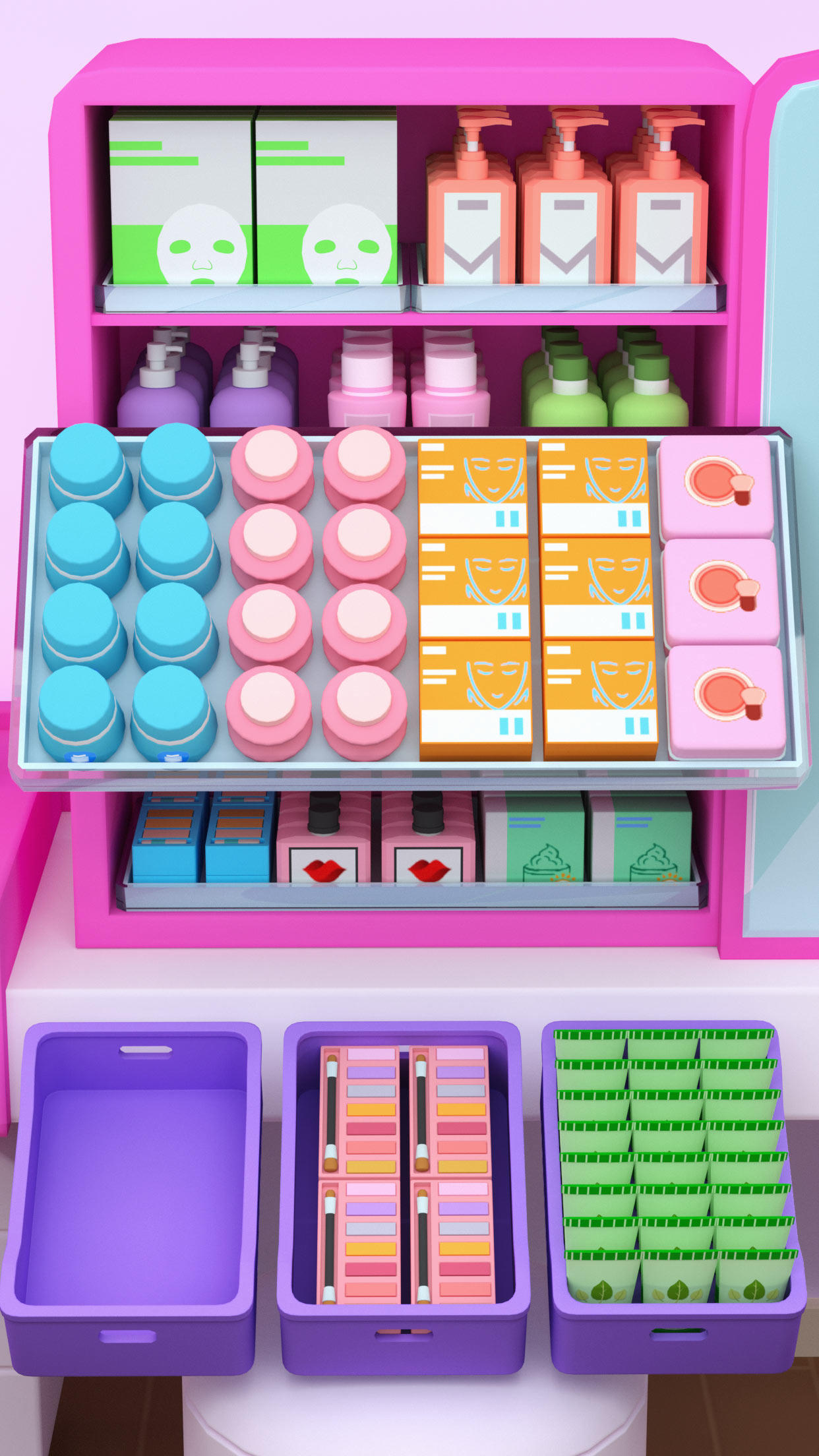 ASMR Restock:Fridge Organizing Game Screenshot