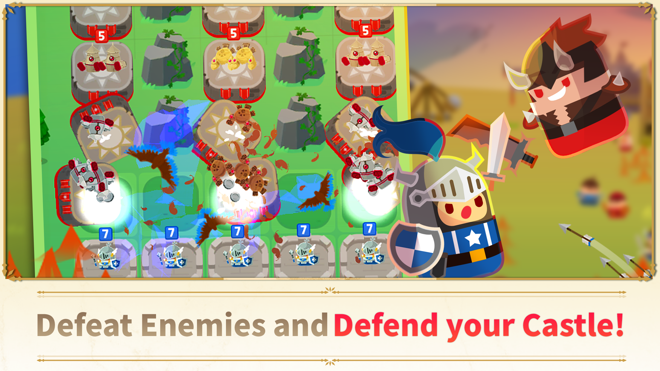 Merge Tactics: Kingdom Defense Game Screenshot