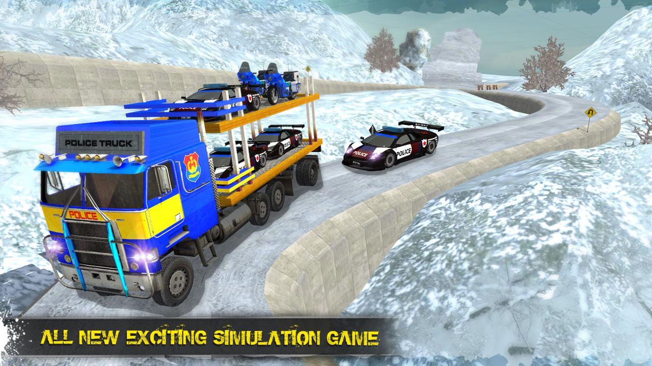 Off Road Police Transporter 3D Game Screenshot