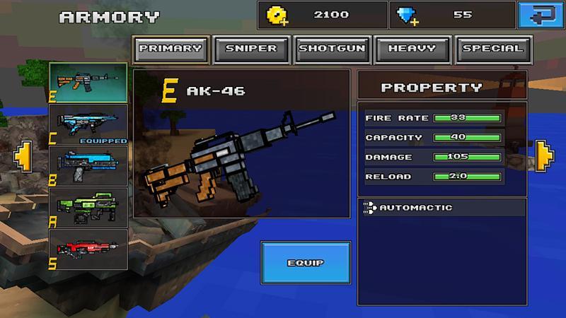 Pixel Shooting 3D Game Screenshot