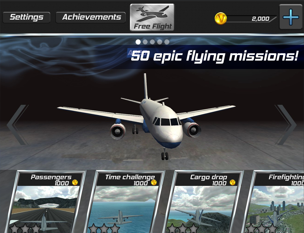 Real Pilot Flight Simulator 3D 게임 스크린샷
