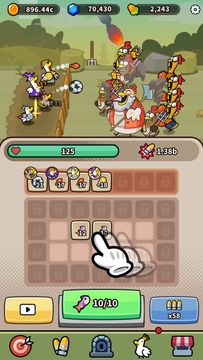 Duck vs Chicken Merge Defence Game Screenshot