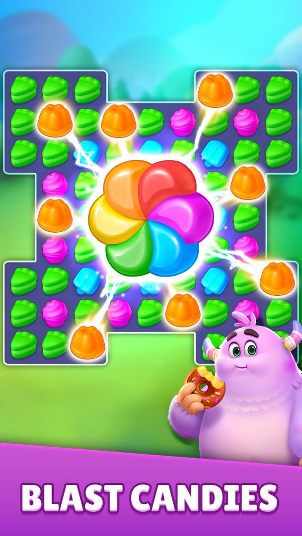 Screenshot of Candy Match 3 - Sweet Crunch