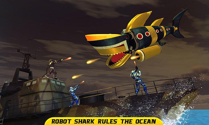 Real Robot Shark Game: Angry Shark Robot Transform Game Screenshot