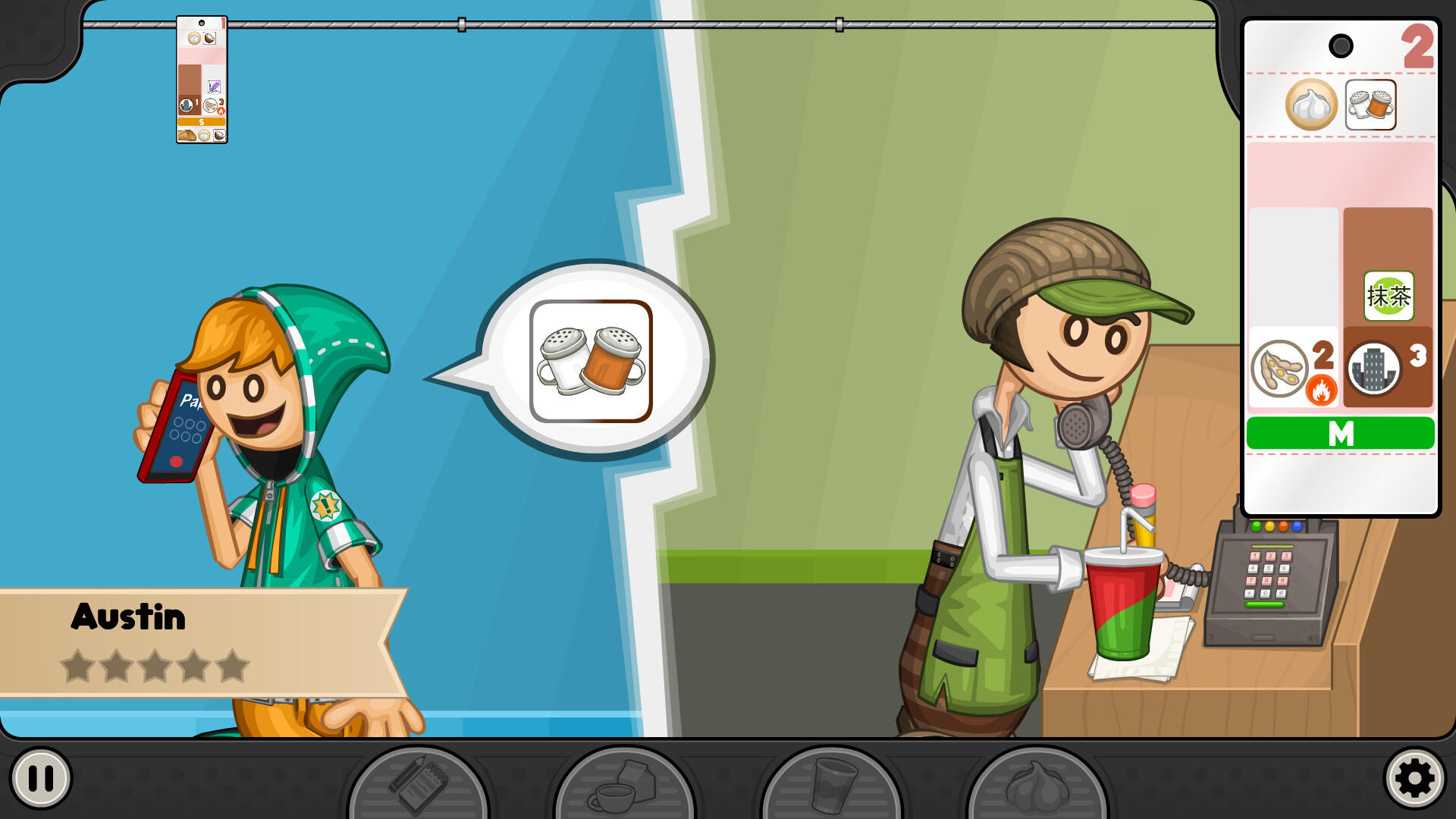 Papa's Mocharia Deluxe Game Screenshot