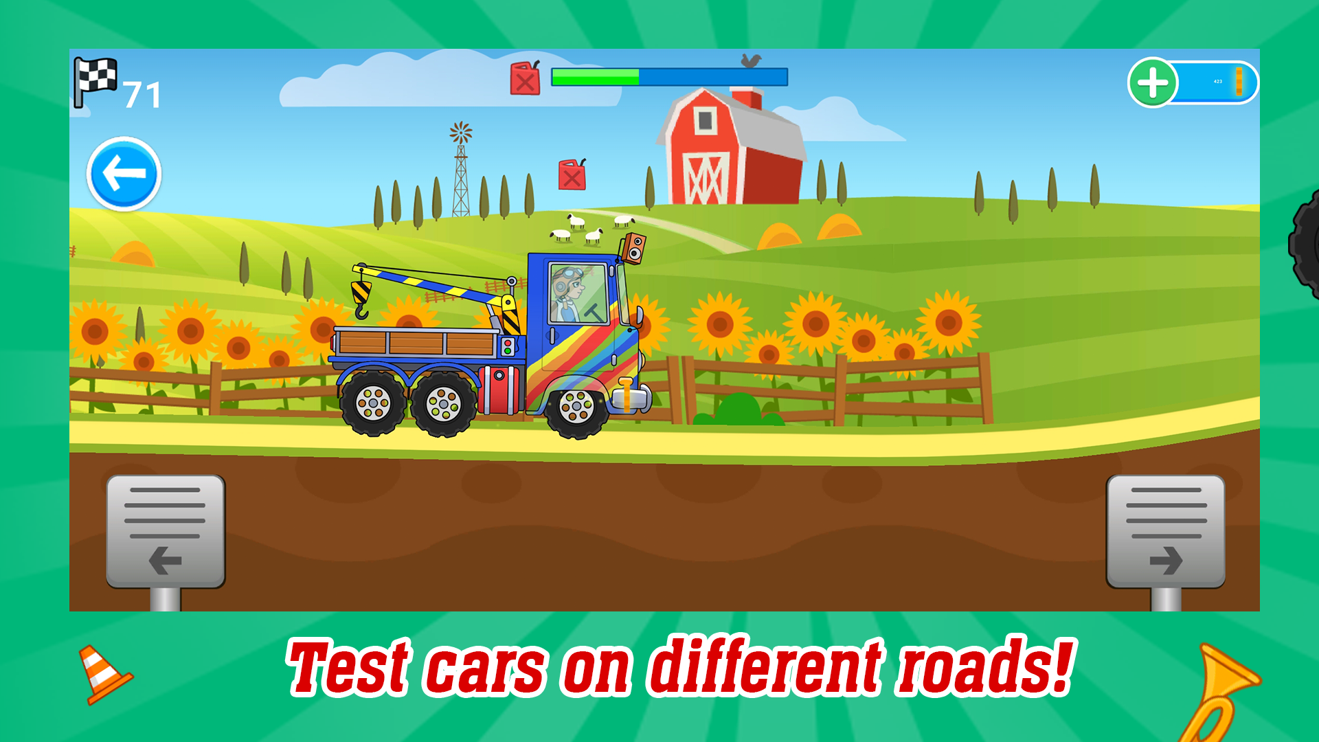 Hill race Game Screenshot