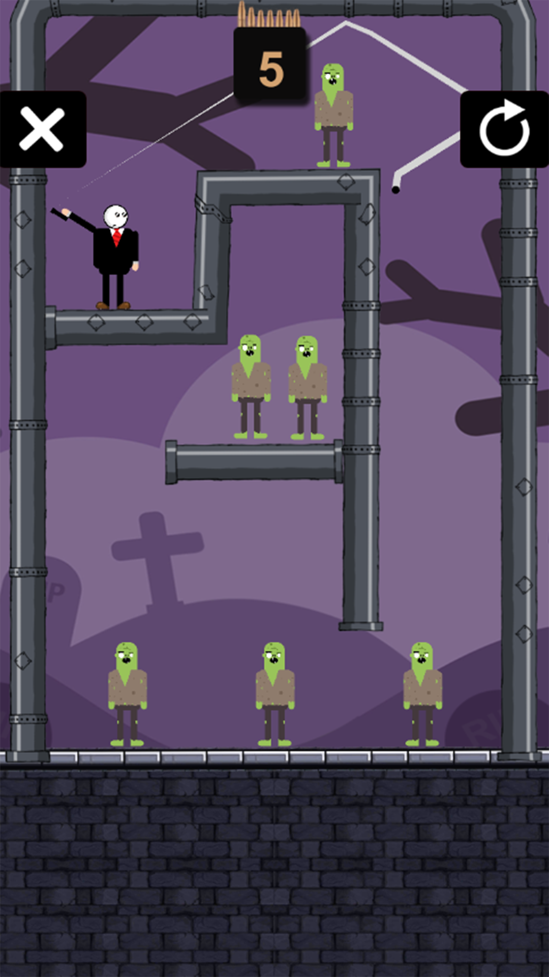 Screenshot of Henry Stickman:  Gunner