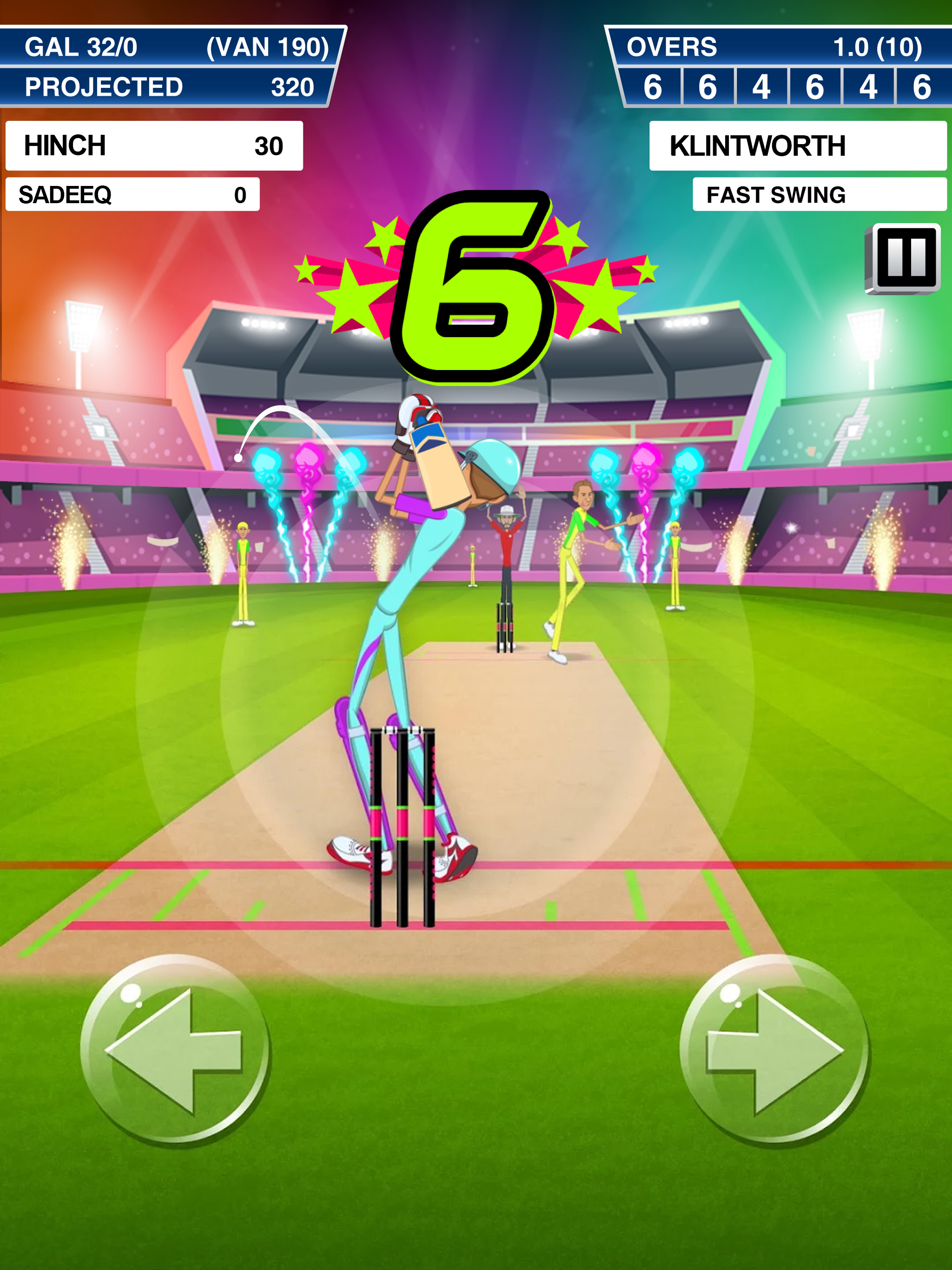 Stick Cricket Super League Game Screenshot