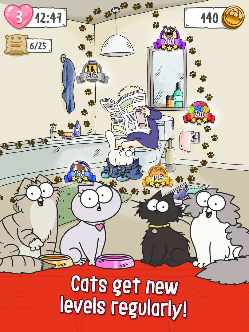 Simon’s Cat Crunch Time screenshot game