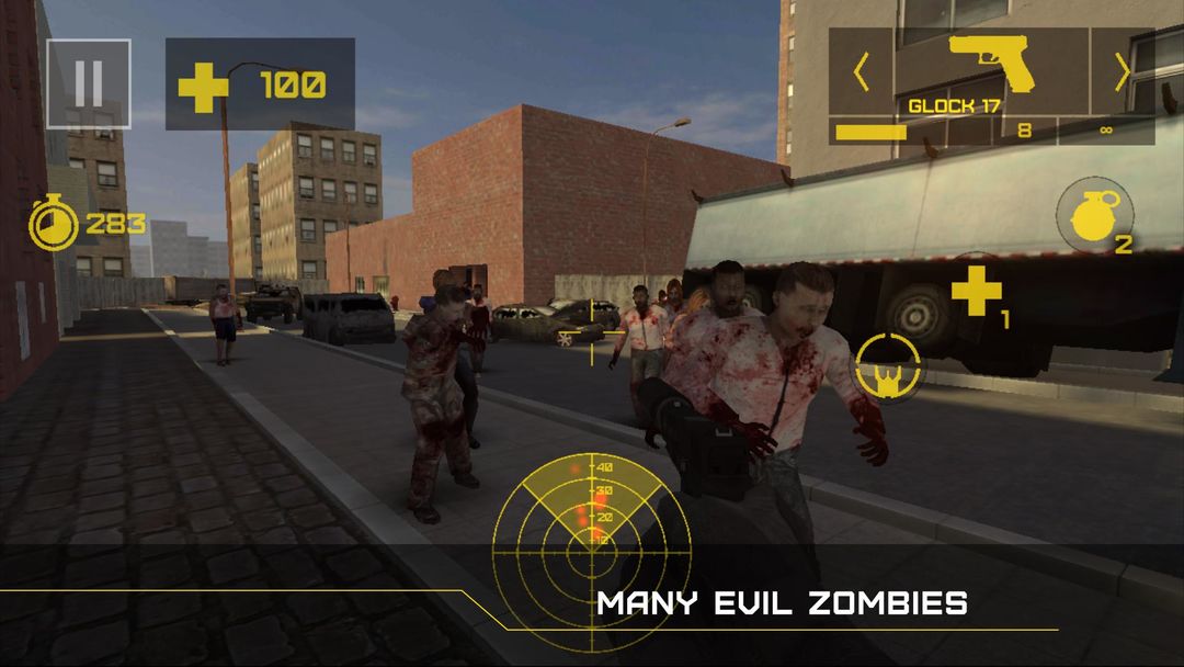 Zombie Defense: Escape screenshot game