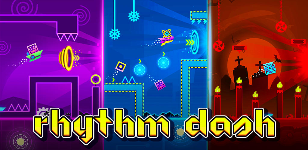 Rhythm Dash Геометрия Прыжков Мобильная Версия Андроид IOS Апк.