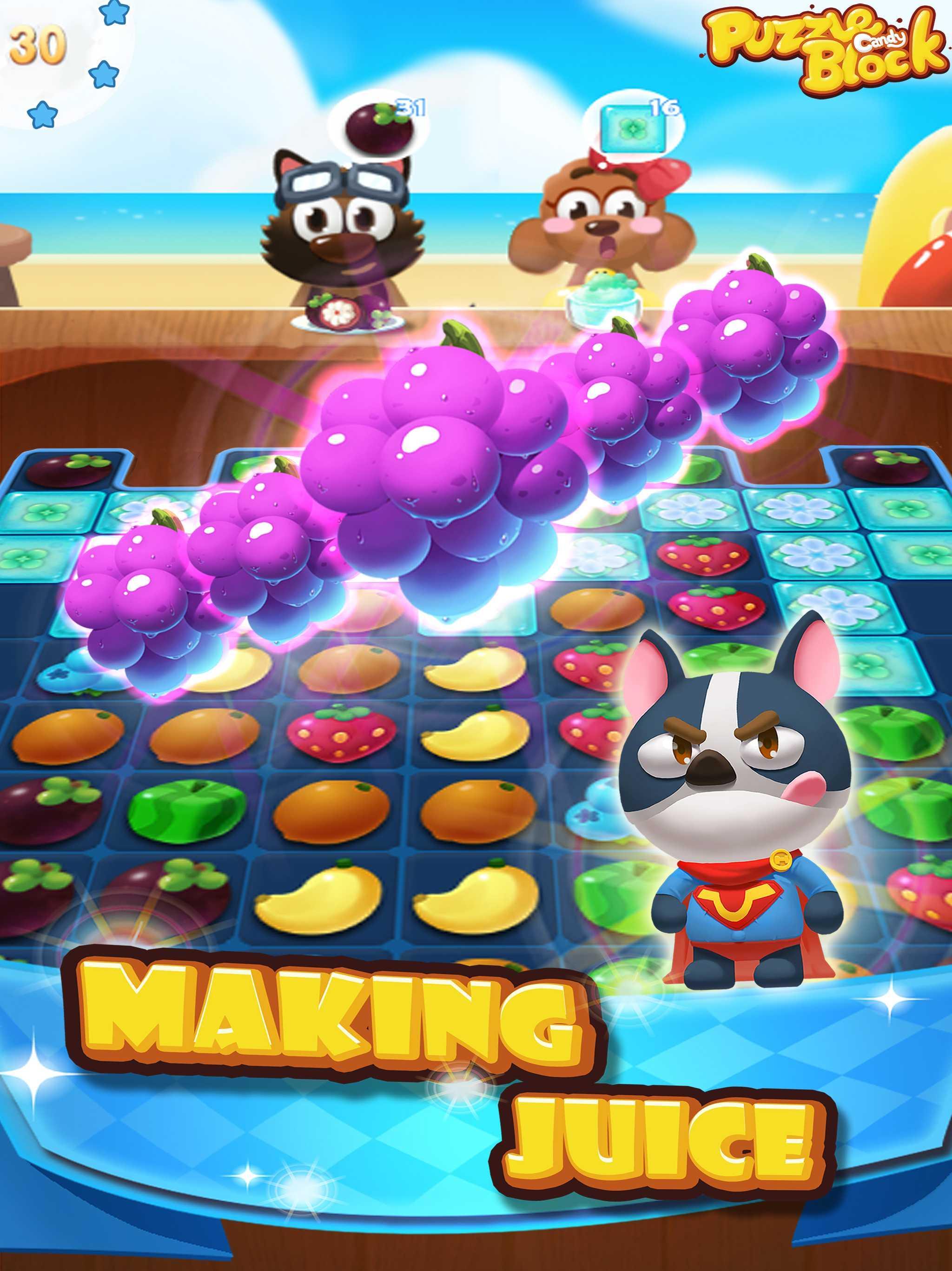 Puzzle Candy Block ゲームのスクリーンショット