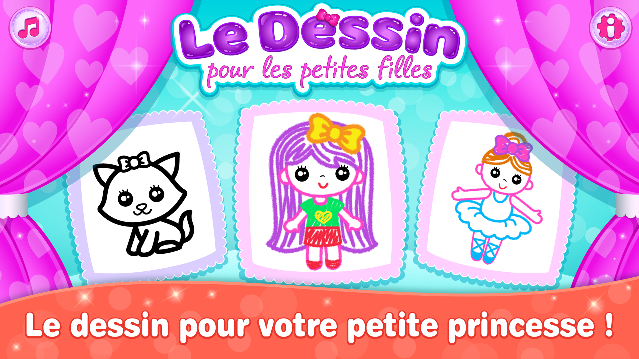 Screenshot 1 of Bini Bébé jeux de dessin fille 2.9.0
