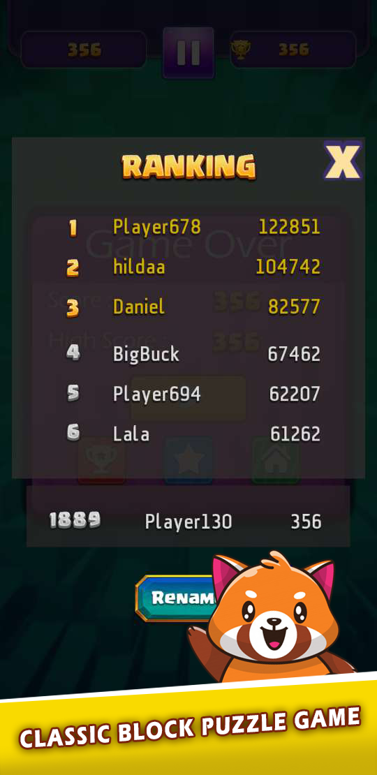 Cuplikan Layar Game Block Puzzle Candy