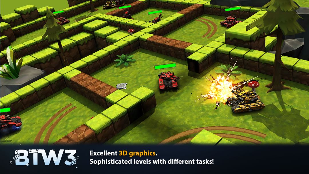 Block Tank Wars 3 Tank Shooter screenshot game