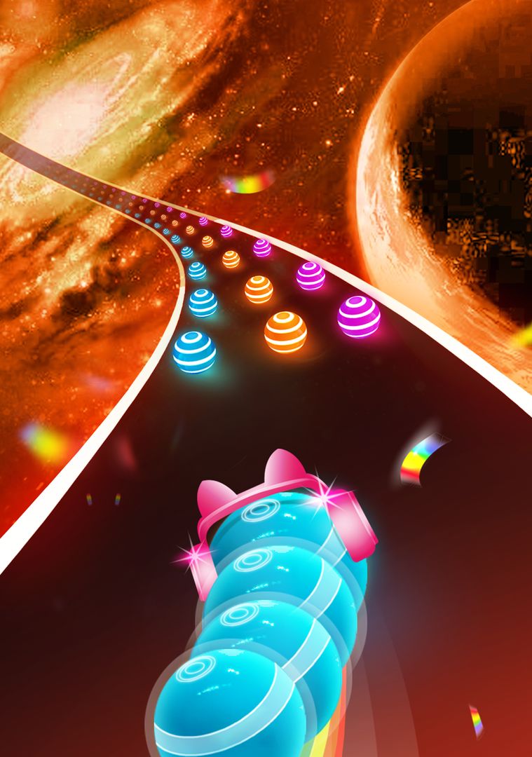 Dancing Snake: Colorful Balls screenshot game
