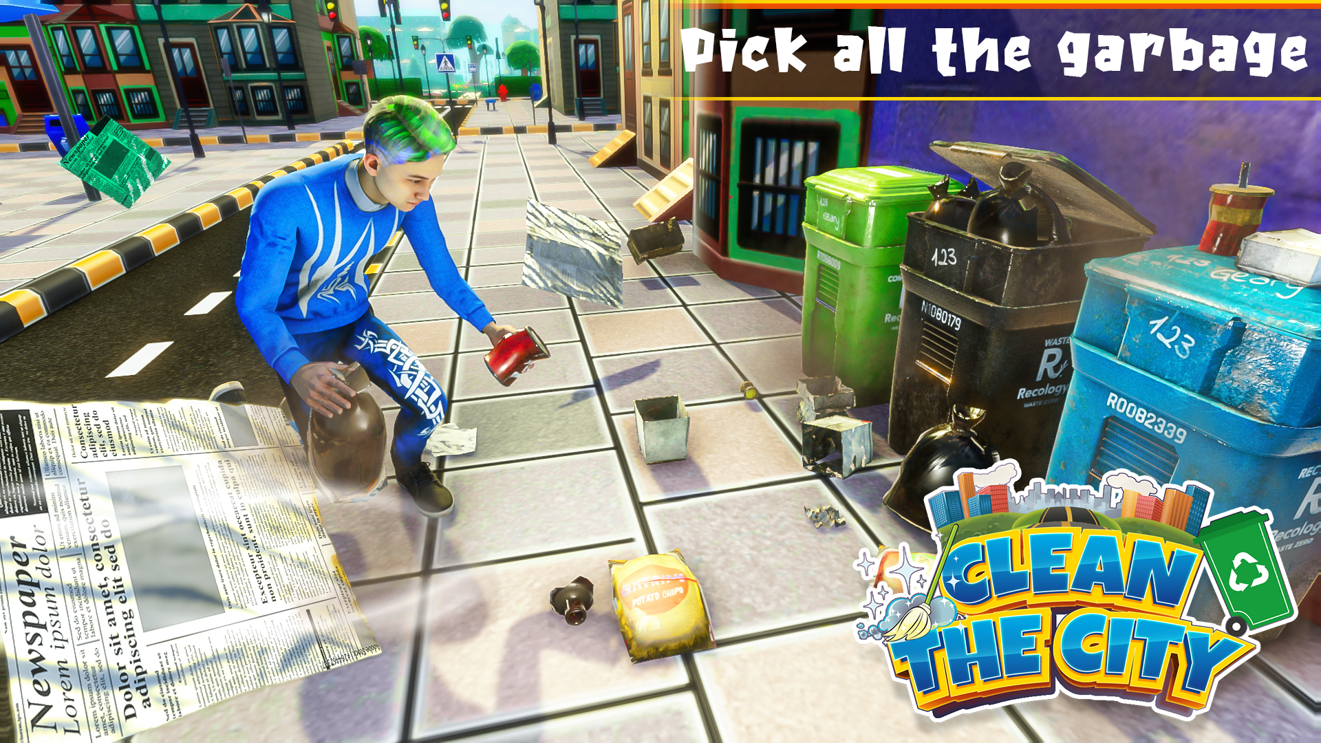 Garbage City Cleaning Games ภาพหน้าจอเกม