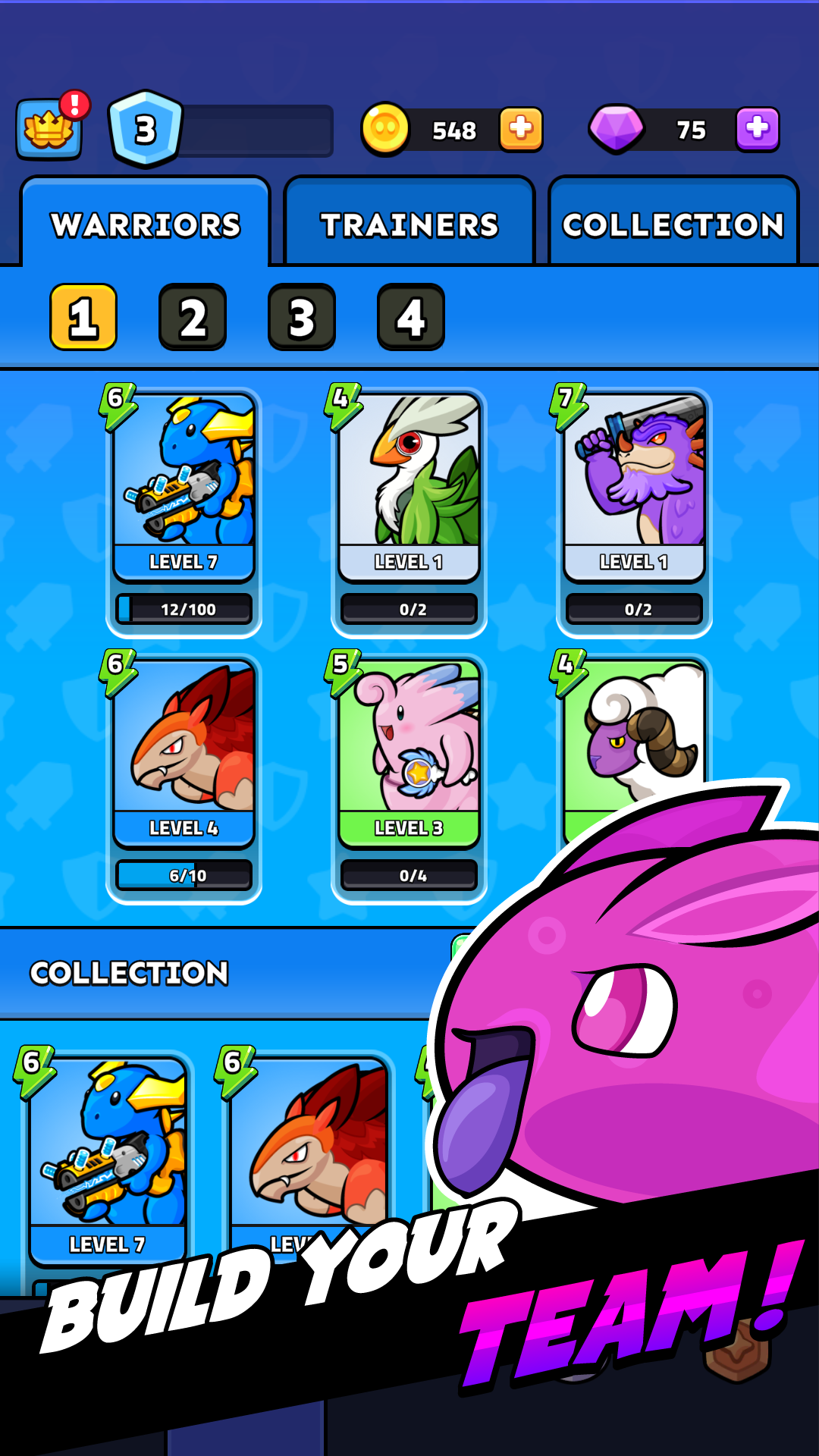 Pocket Warriors! Game Screenshot