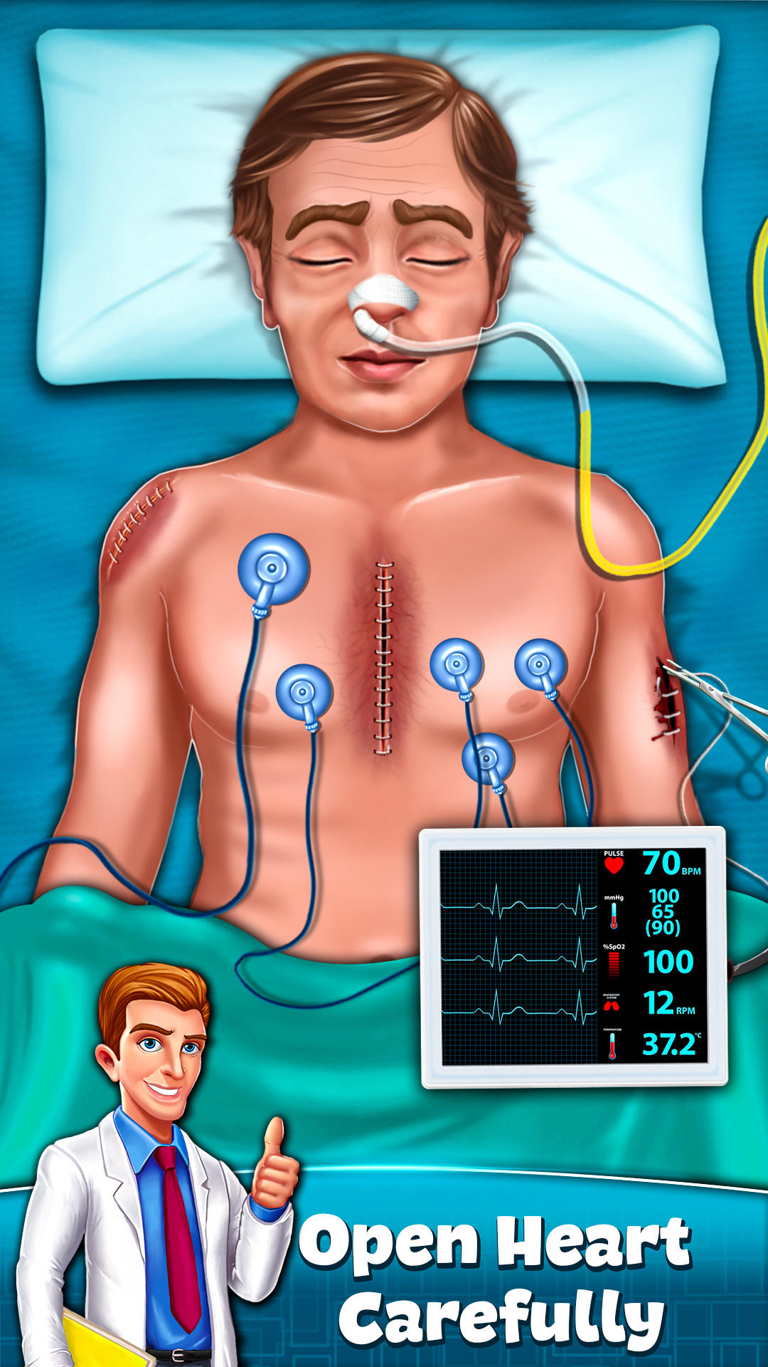 Open Heart Surgery Clinic Game: 3D Doctor Surgery Games ภาพหน้าจอเกม