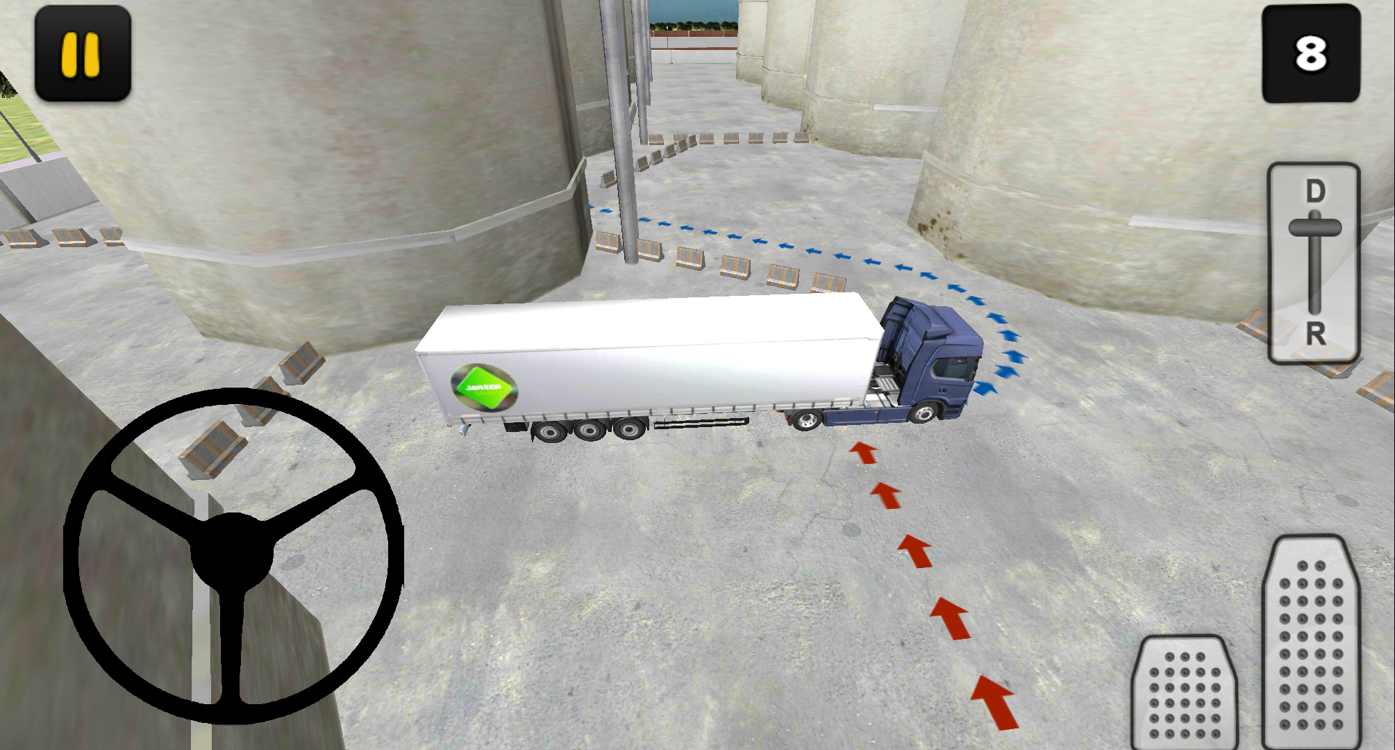 Скриншот игры Truck Parking Simulator 3D: Fa