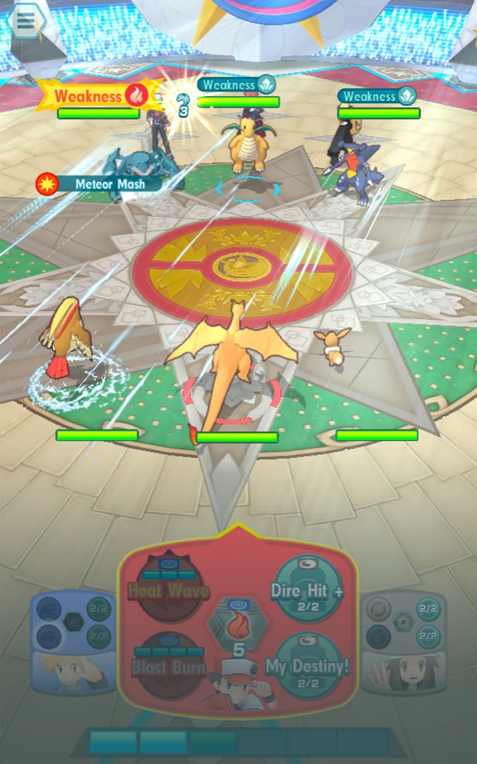 Screenshot of Pokémon Masters EX