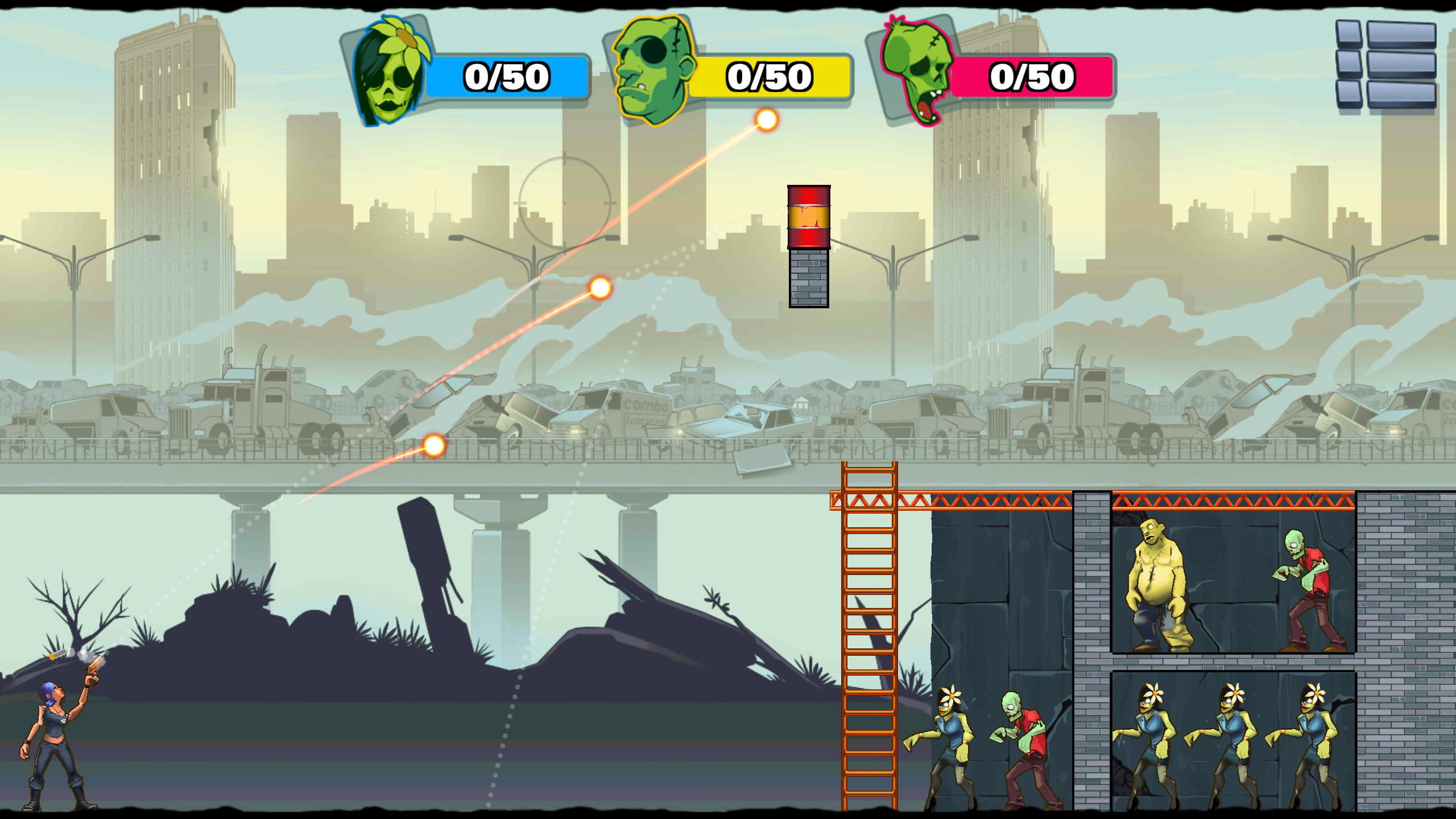 Stupid Zombies 3 ภาพหน้าจอเกม